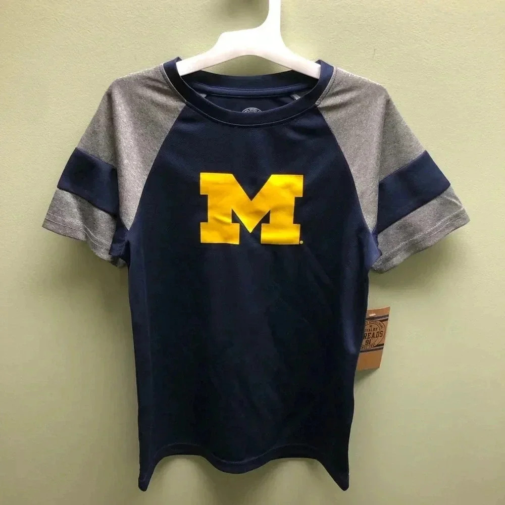 Rivalry Threads Navy and Gray Kids Tee